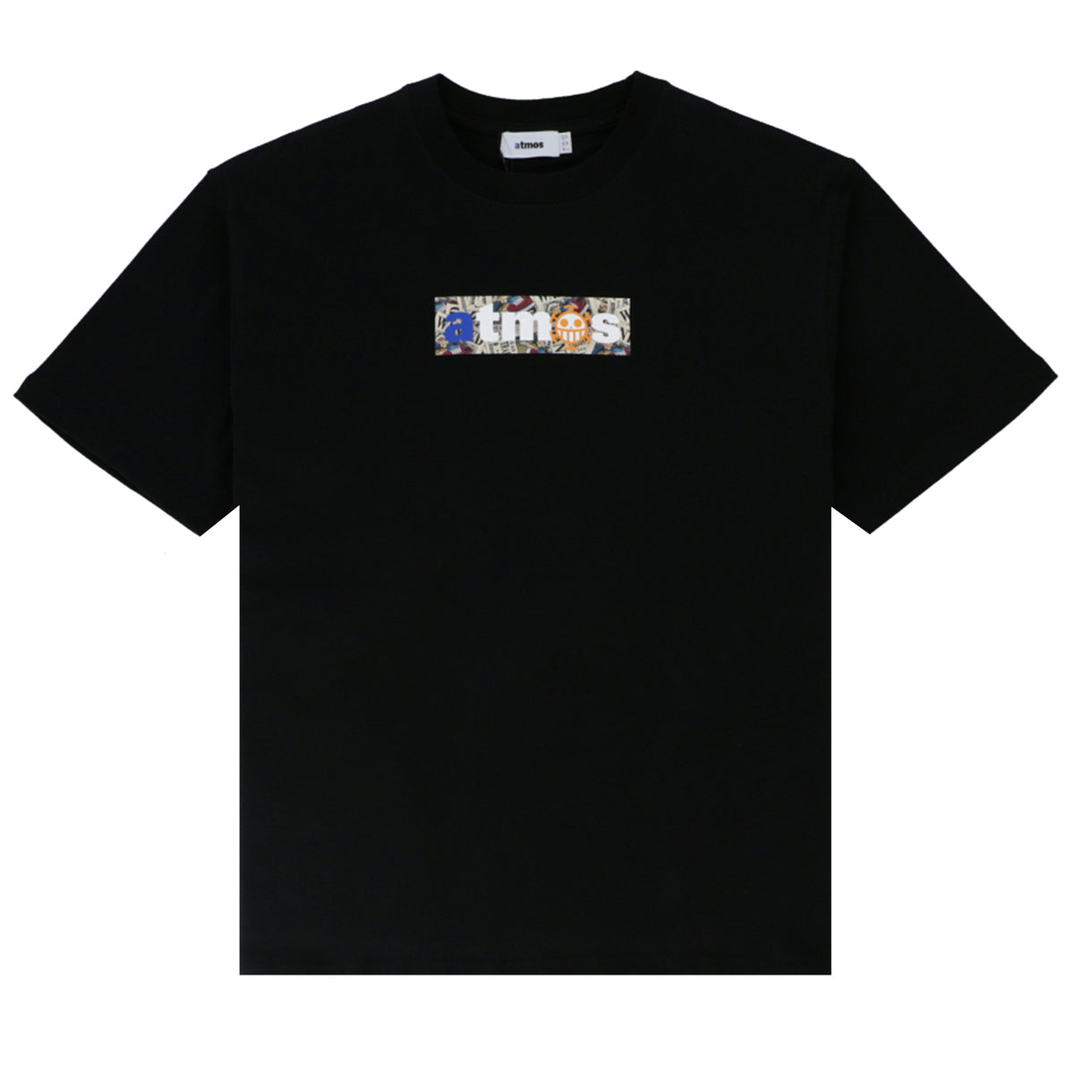 atmos x ONEPIECE WANTED POSTER BOX LOGO T-SHRTS -BLACK/LAW