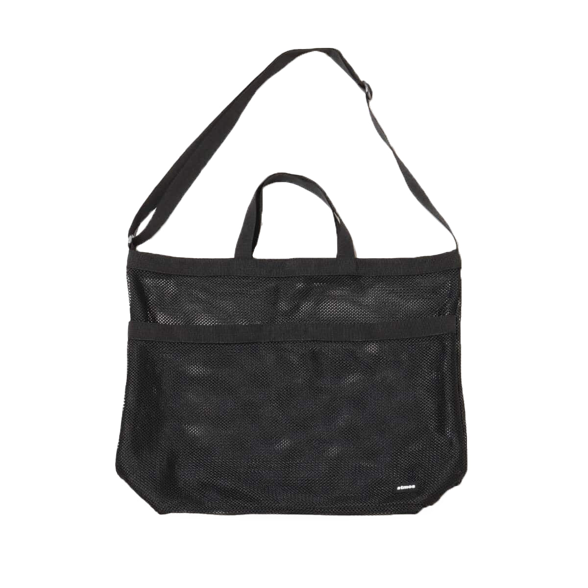 2 WAY MESH TOTE BAG BLK-OS